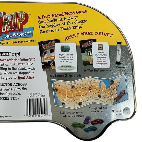 Daddy-O 2010 Road Trip Family Game Travel Themed Excellent Condition Fun Tin Van - Picture 4 of 15